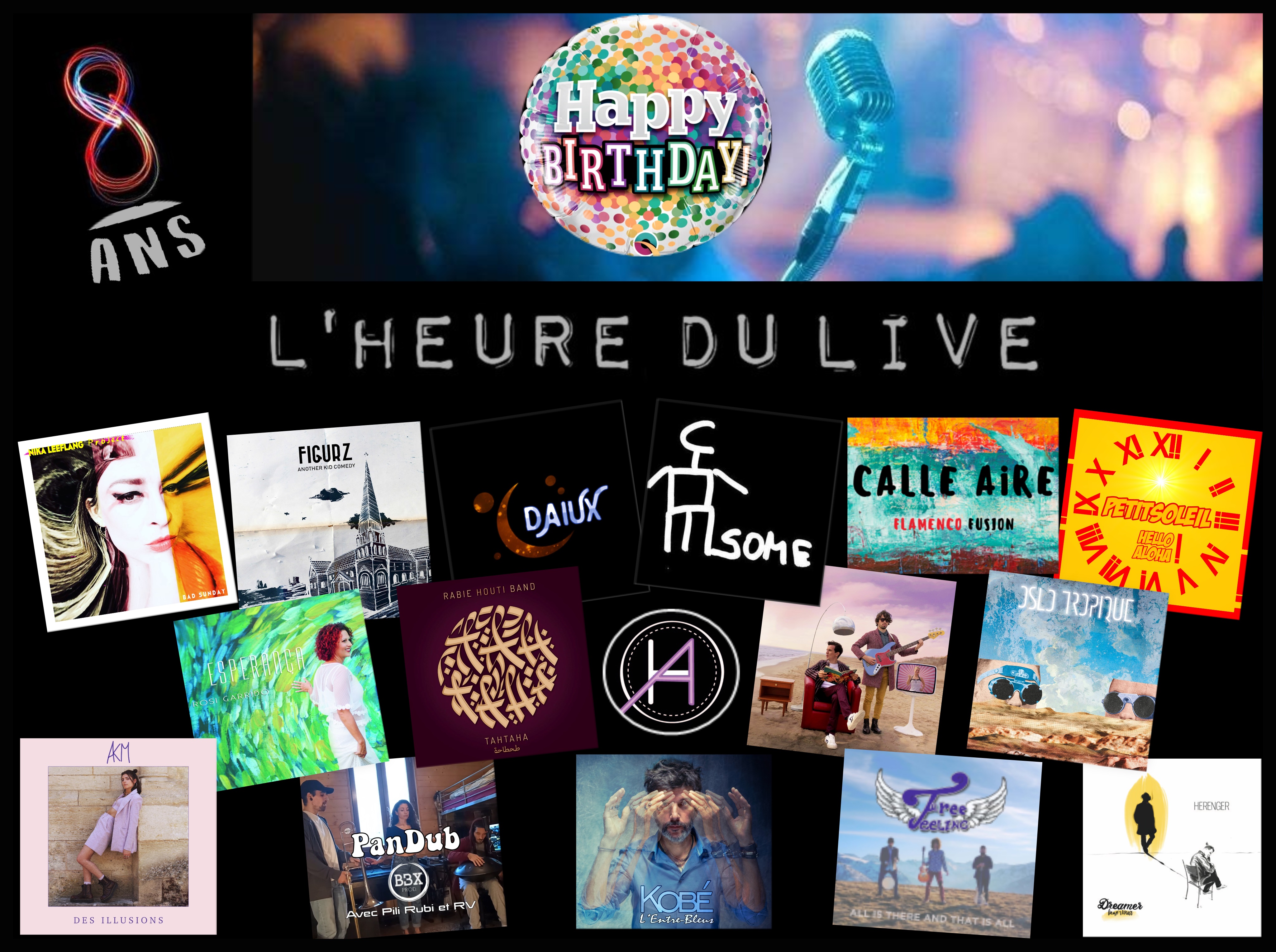 Bannière de l'émission Heure du live