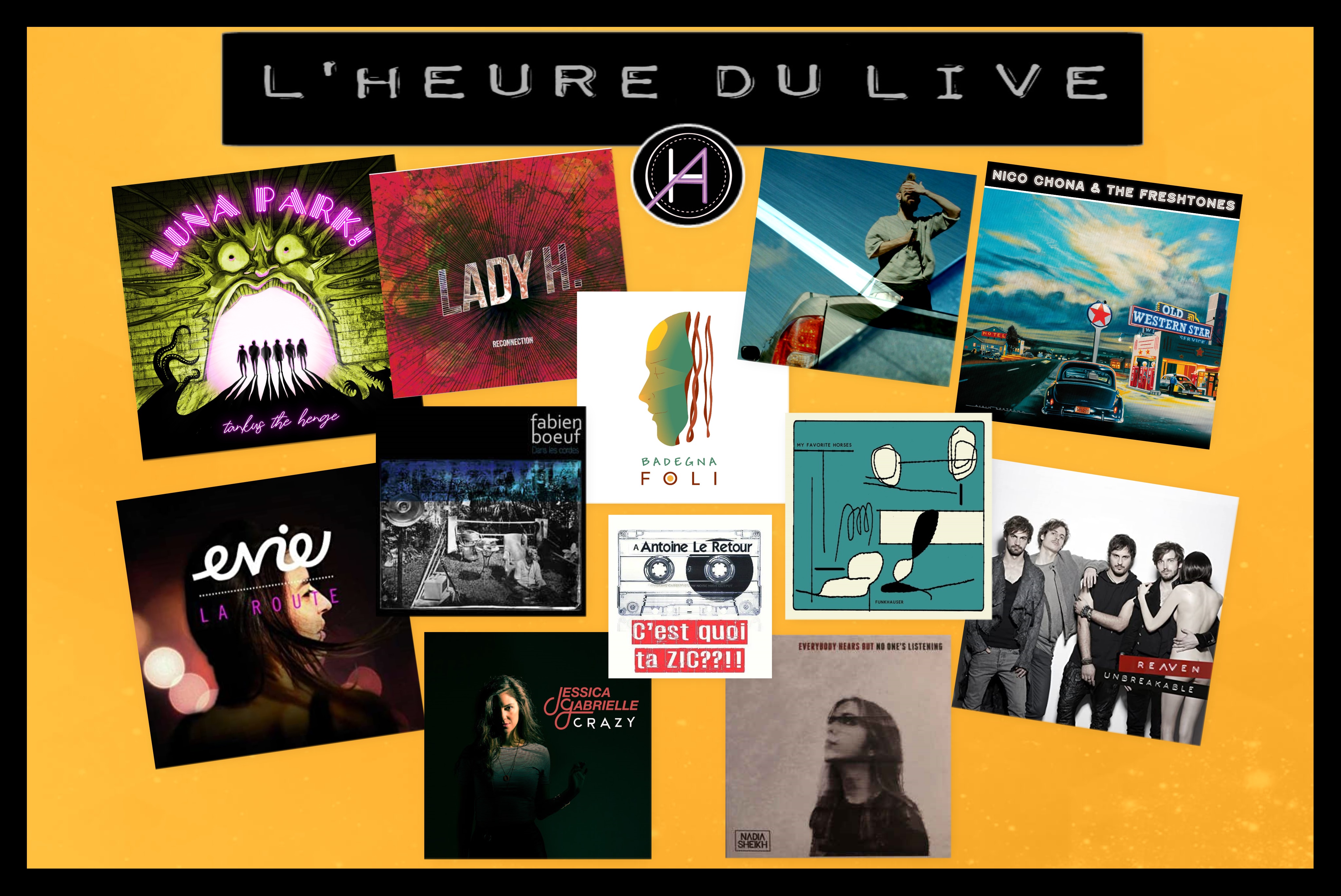 Bannière de l'émission Heure du live